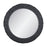 Varaluz Athena 40-in Round Wall Mirror, Matte Black/Black Seagrass - 457MI40MBB