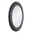 Varaluz Athena 40-in Round Wall Mirror, Matte Black/Black Seagrass