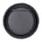 Varaluz Athena 40-in Round Wall Mirror, Matte Black/Black Seagrass