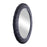 Varaluz Athena 40" Round Wall Mirror, Black/Midnight Blue Seagrass