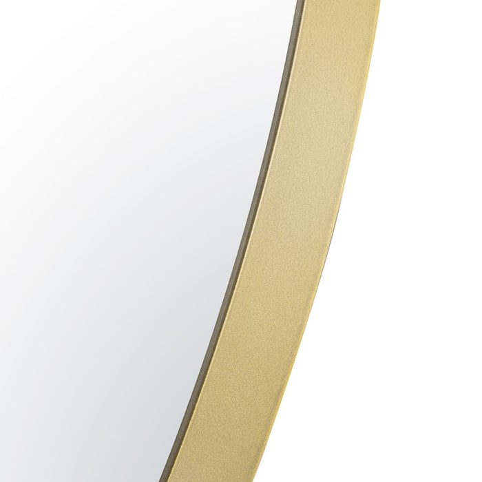 Varaluz Tablet 30" Round Wall Mirror, Gold