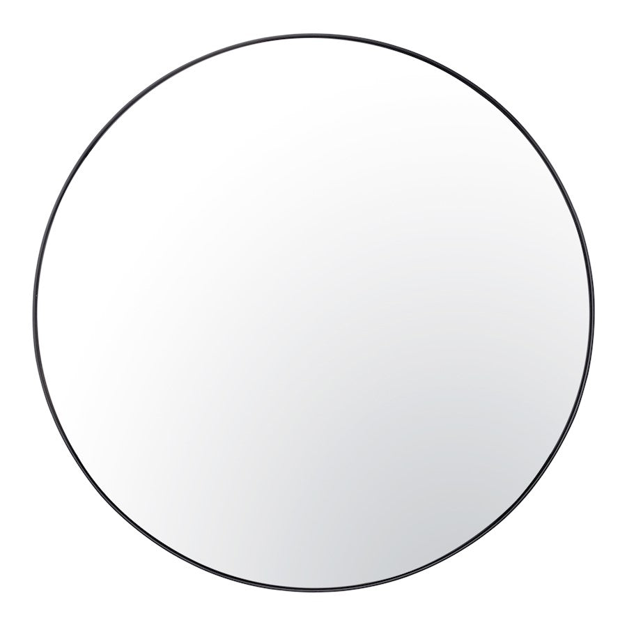 Varaluz Tablet 40" Round Wall Mirror, Black - 458MI40BL