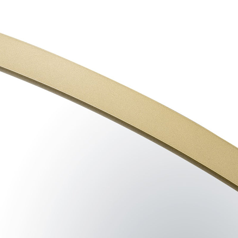 Varaluz Tablet 40" Round Wall Mirror, Gold