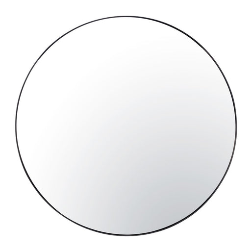 Varaluz Tablet 50" Round Wall Mirror, Black - 458MI50BL