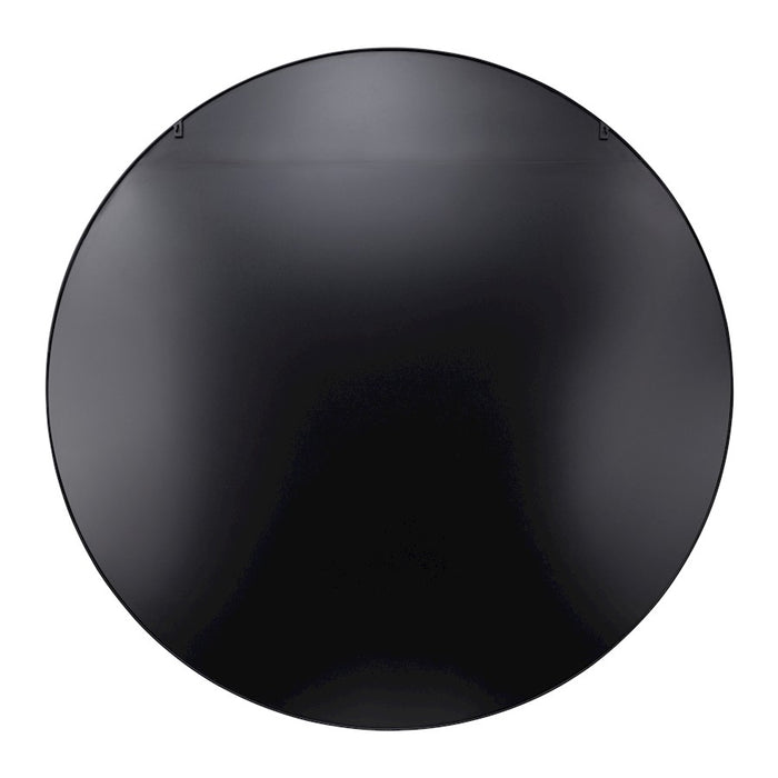 Varaluz Tablet 50" Round Wall Mirror, Black