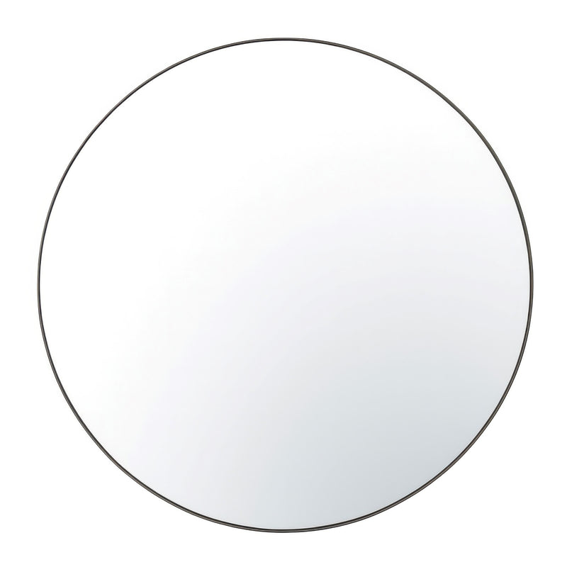 Varaluz Tablet Round Wall Mirror, 50"W x 50"H, Bronze