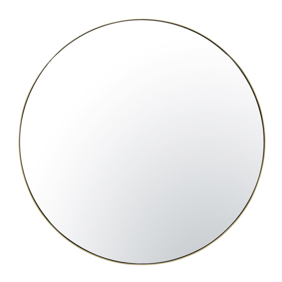 Varaluz Tablet 50" Round Wall Mirror, Gold - 458MI50GO