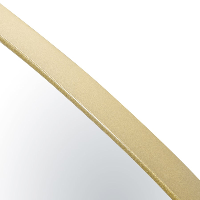 Varaluz Tablet 50" Round Wall Mirror, Gold