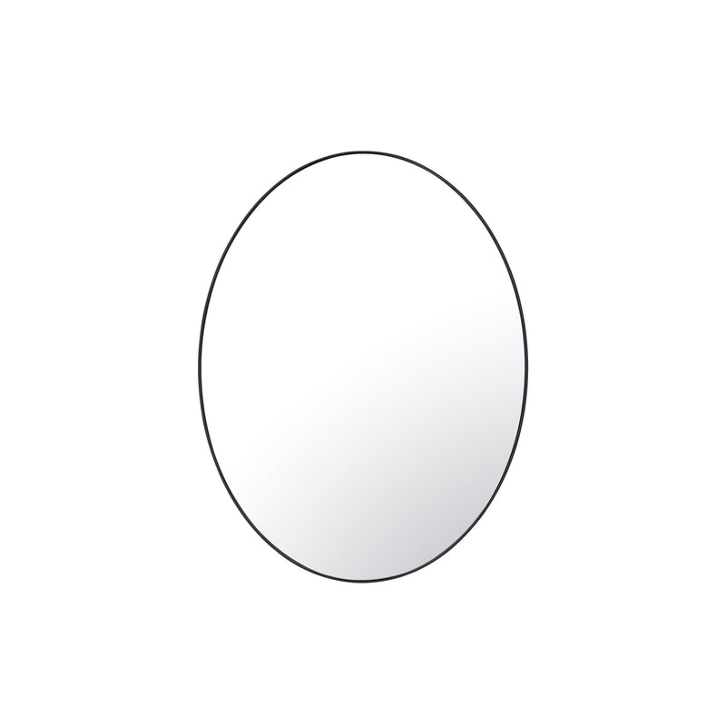Varaluz Tablet Oval Wall Mirror, 22"W x 30"H, Black