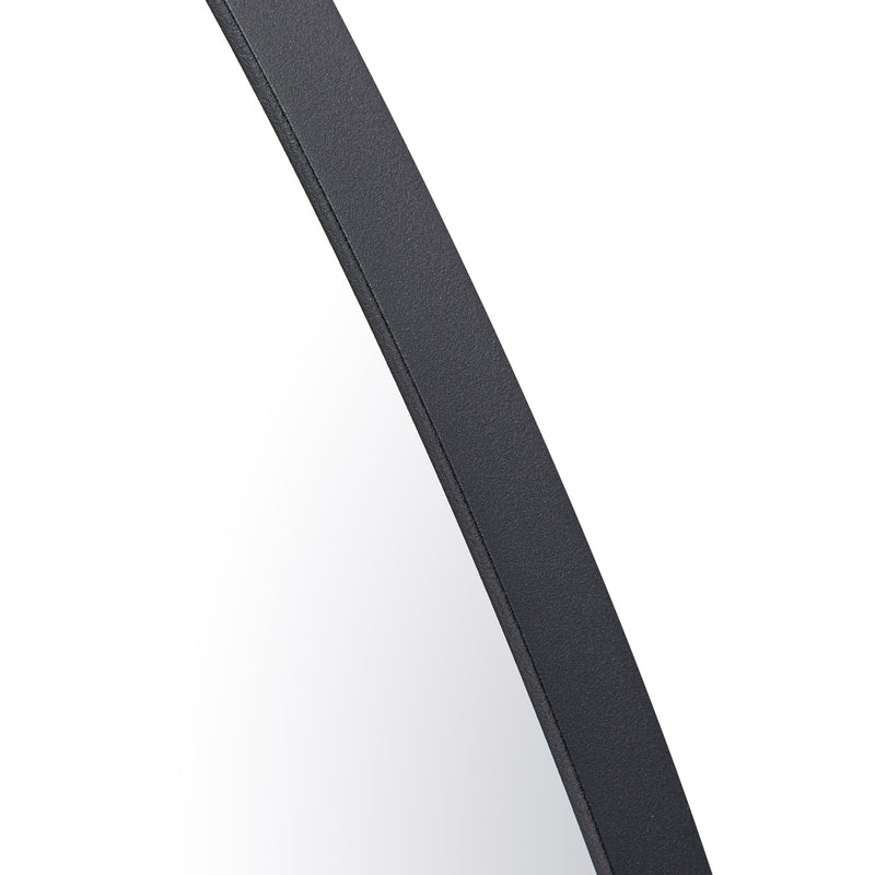 Varaluz Tablet Oval Wall Mirror, 22"W x 30"H, Black