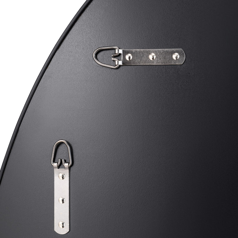 Varaluz Tablet Oval Wall Mirror, 22"W x 30"H, Black
