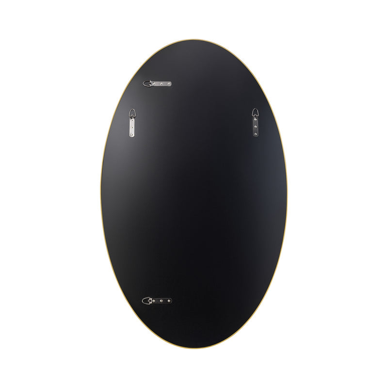 Varaluz Tablet Oval Wall Mirror, 24"W x 40"H, Gold