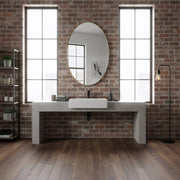 Varaluz Tablet Oval Wall Mirror, 24"W x 40"H, Gold