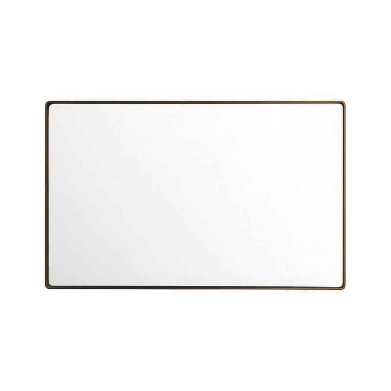 Varaluz Kye Vertical Rounded Rectangular Wall Mirror, Bronze