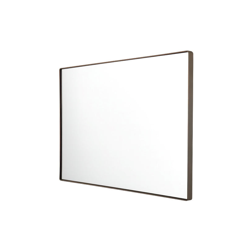 Varaluz Kye Vertical Rounded Rectangular Wall Mirror, Bronze