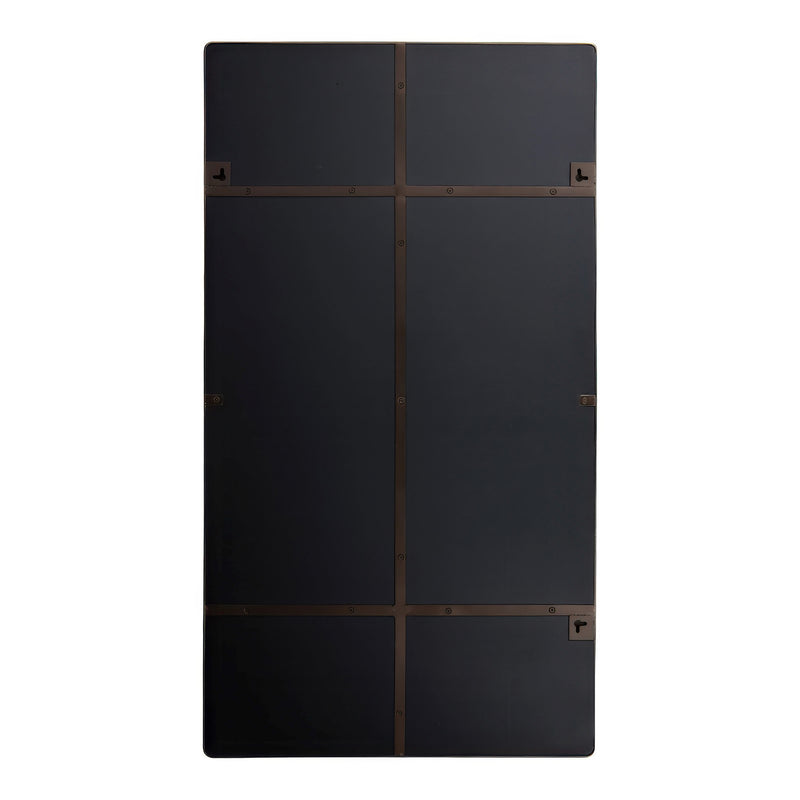 Varaluz Kye Vertical Rounded Rectangular Wall Mirror, Bronze