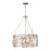 Varaluz Ethereal Rose 6 Light Chandelier, Havana Gold Ombre