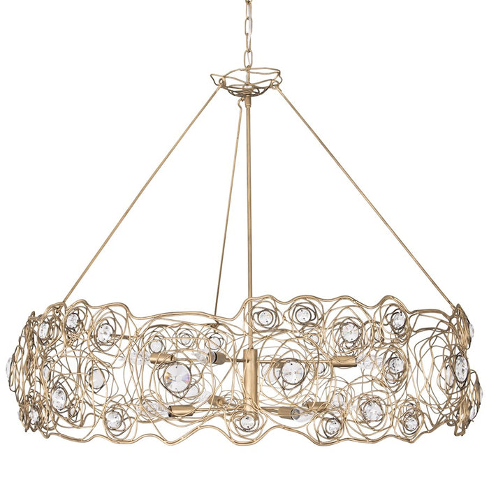 Varaluz Ethereal Rose 8 Light Chandelier, Havana Gold Ombre - 500C08HGOB