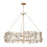 Varaluz Ethereal Rose 8 Light Chandelier, Havana Gold Ombre