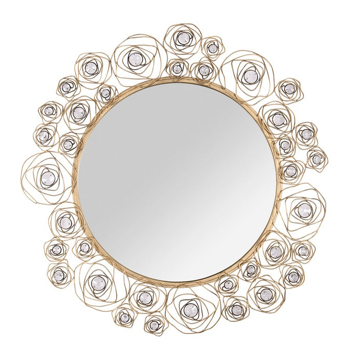 Varaluz Ethereal Rose 38" Wall Mirror, Havana Gold Ombre - 500MI37HGOB