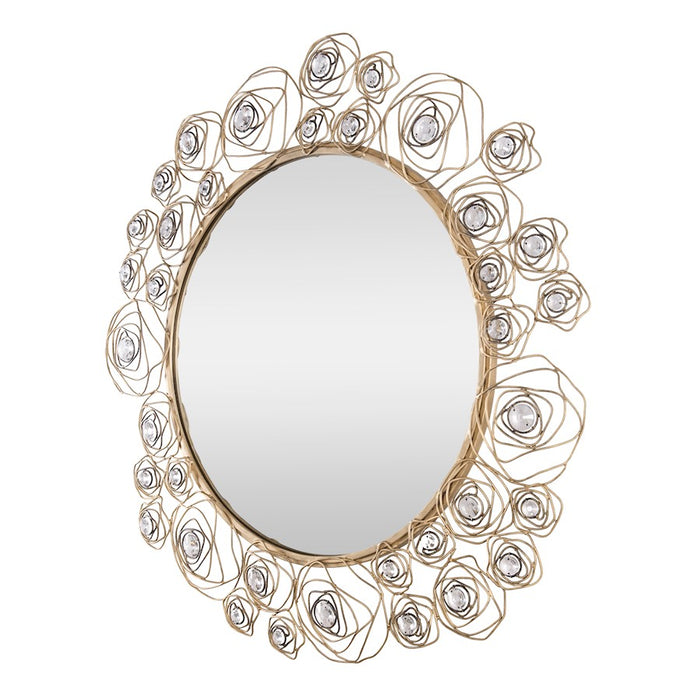 Varaluz Ethereal Rose 38" Wall Mirror, Havana Gold Ombre