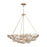 Varaluz Ethereal Rose 8 Light Inverted Pendant, Havana Gold Ombre