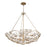 Varaluz Ethereal Rose 8 Light Inverted Pendant, Havana Gold Ombre