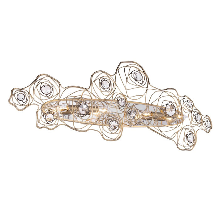 Varaluz Ethereal Rose 4 Light Sconce, Gold Ombre/Stainless Accents