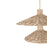 Varaluz Hilton Head 9 Light 2-Tier Pendant, Gold/Seagrass