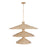 Varaluz Hilton Head 15 Light 3-Tier Pendant, Gold/Seagrass