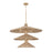 Varaluz Hilton Head 15 Light 3-Tier Pendant, Gold/Seagrass