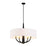 Varaluz Patchwork 5 Light Pendant, Black/Satin Brass/White Cotton - 503P05BLSB