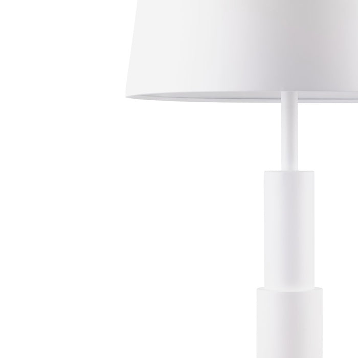 Varaluz Giustino 6 Light Floor Lamp, Matte White/Matte White