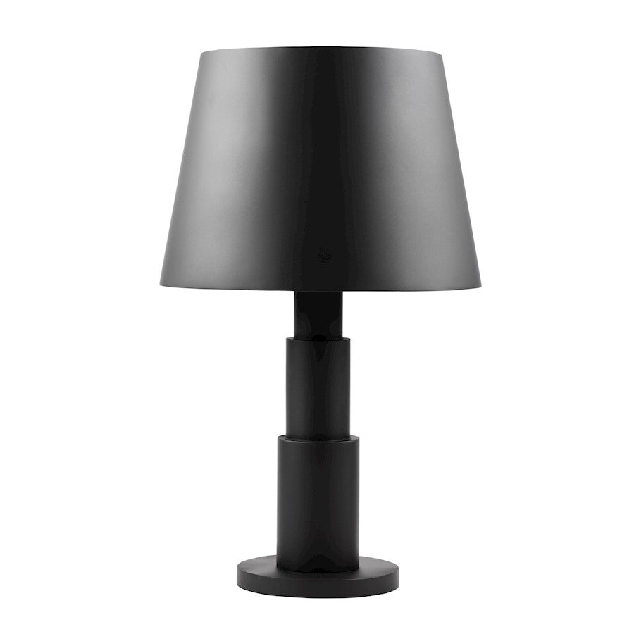 Varaluz Giustino 3 Light Table Lamp, Matte Black/Matte Black - 504T03MB