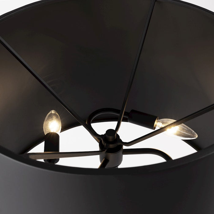 Varaluz Giustino 3 Light Table Lamp, Matte Black/Matte Black