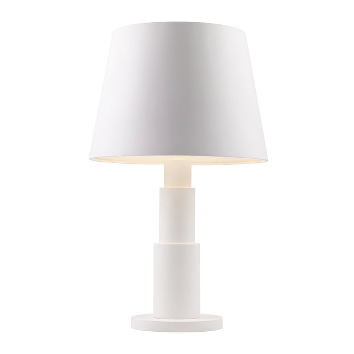 Varaluz Giustino 3 Light Table Lamp, Matte White/Matte White