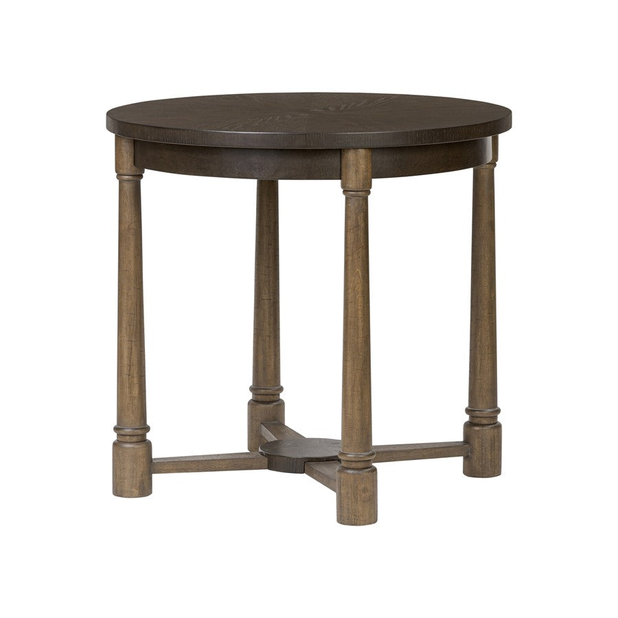 Varaluz Nob Hill Center Table, Aged Barrel/Dark Brown Oak - 516TN32A