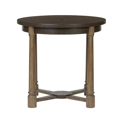 Varaluz Nob Hill Center Table, Aged Barrel/Dark Brown Oak