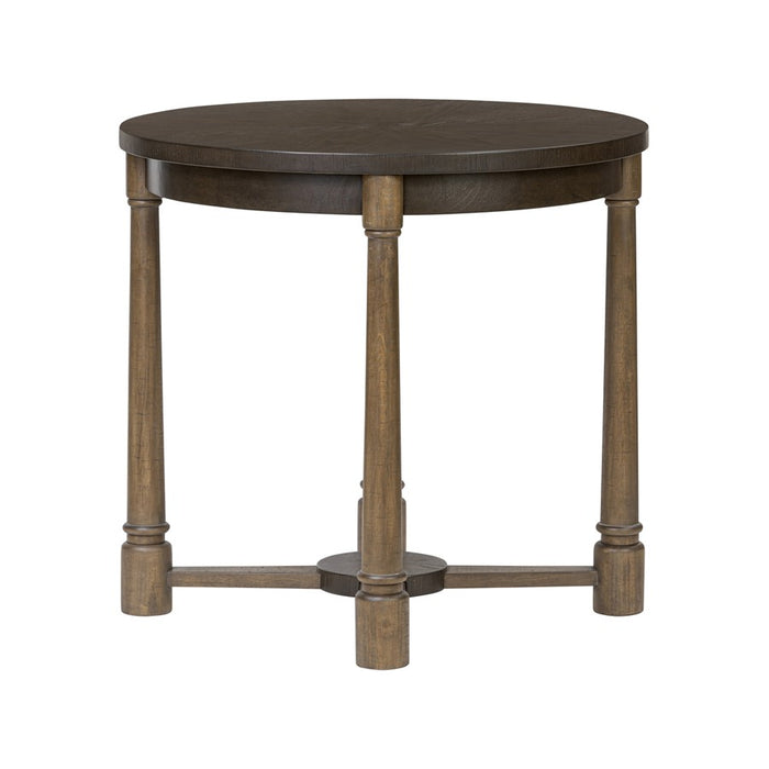 Varaluz Nob Hill Center Table, Aged Barrel/Dark Brown Oak