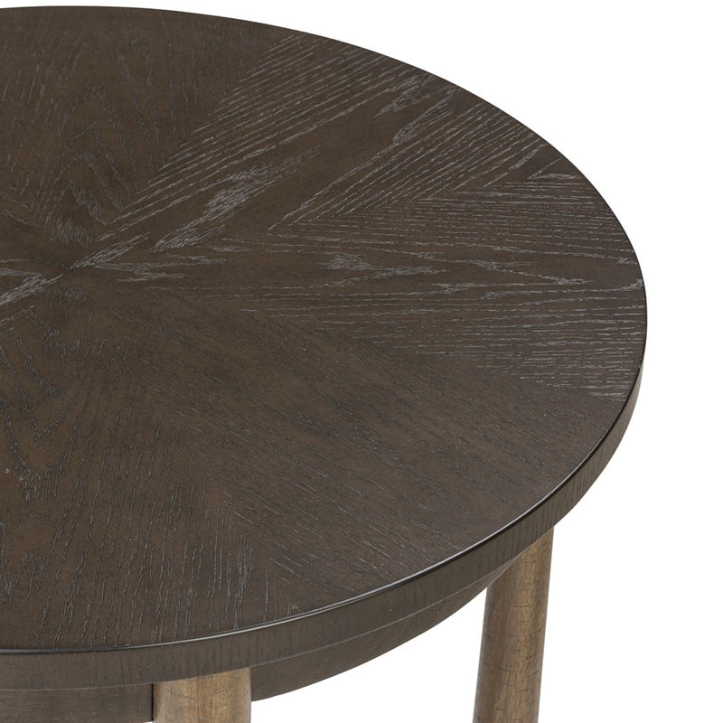 Varaluz Nob Hill Center Table, Aged Barrel/Dark Brown Oak