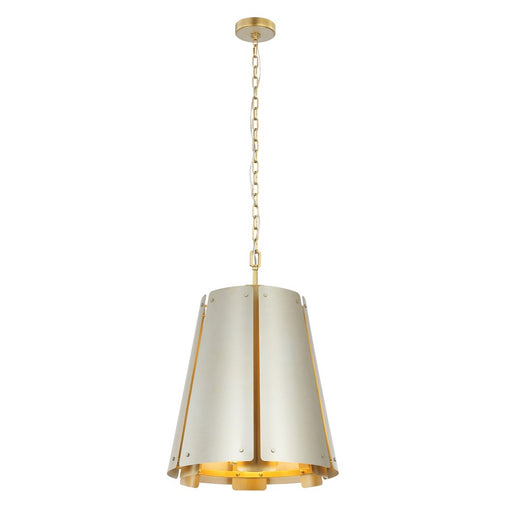 Varaluz Peep Show 6-Lt Foyer Pendant, Sunwashed Silver/Sienna