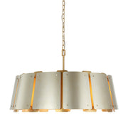 Varaluz Peep Show 8-Lt Pendant, Sunwashed Silver/Brushed Sienna - 518P08SSBS