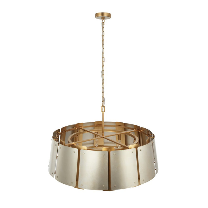 Varaluz Peep Show 8-Lt Pendant, Sunwashed Silver/Brushed Sienna