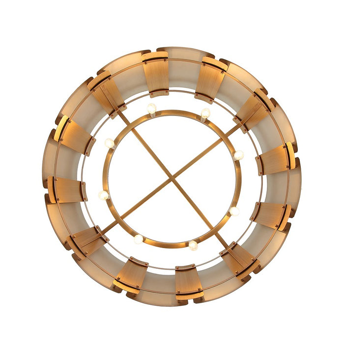 Varaluz Peep Show 8-Lt Pendant, Sunwashed Silver/Brushed Sienna