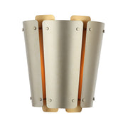 Varaluz Peep Show 1-Lt Sconce, Sunwashed Silver/Brushed Sienna - 518W01SSBS