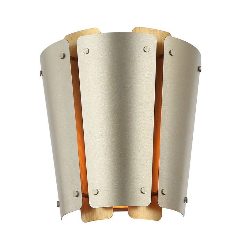 Varaluz Peep Show 1-Lt Sconce, Sunwashed Silver/Brushed Sienna