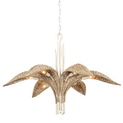 Varaluz Century Palm 6-Lt Chandelier, Country White - 519C06CW