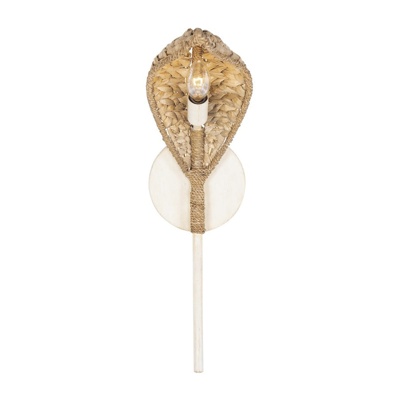 Varaluz Century Palm 1-Lt Sconce, Country White