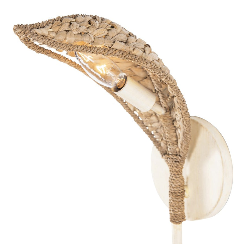 Varaluz Century Palm 1-Lt Sconce, Country White