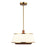 Varaluz Desert Flyer 3-Lt Pendant/Semi-Flush Mount, Brass/Walnut